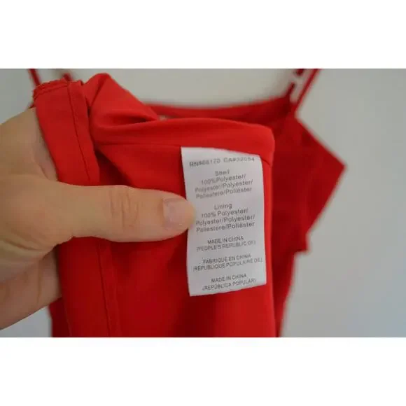 Anthropologie Hutch Satin Bow Front Slip Midi Dress In Red Size S - Picture 6 of 7